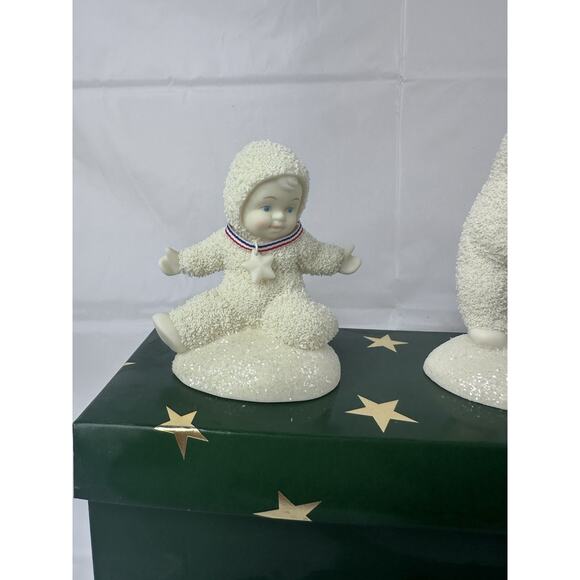 DEPT. 56 SNOWBABIES STARLIGHT GAMES COLLECTION FIGURINES TUMBLING TRIO Christmas - Picture 2 of 5